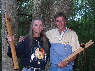 Charlie Wayne Watson and Flute Maker Waking Spirit